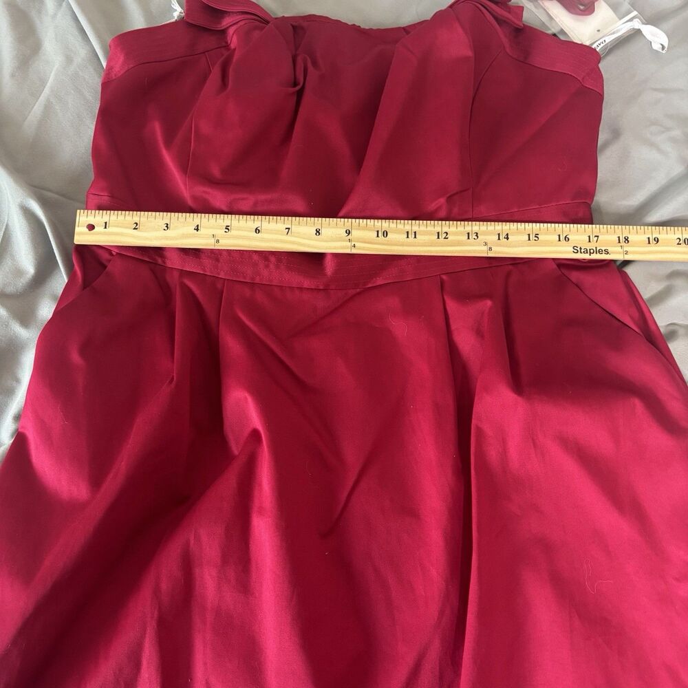 NWT!! David’s Bridal Short Strapless STYLE#84725 Size 16 Color Apple - Picture 4 of 14